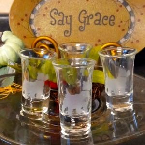 Shot glasses ETCHED with Scottie dogs